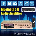 2021 Новый 1200 Вт Bluetooth усилитель 110-220 В 2CH HIFI аудио стерео усилитель мощности USB FM радио автомобильный домашний кинотеатр с дистанционным управлением