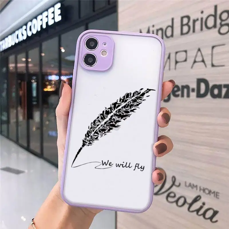 

Cute creative design pattern Phone Case matte transparent For iphone 7 8 11 12 plus mini x xs xr pro max cover