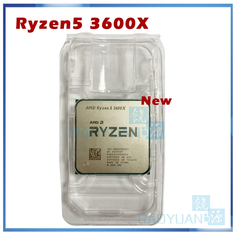 Новый процессор AMD Ryzen 5 3600X R5 3 8 ГГц шестиядерный с двенадцатью потоками 7NM 95 Вт L3 =