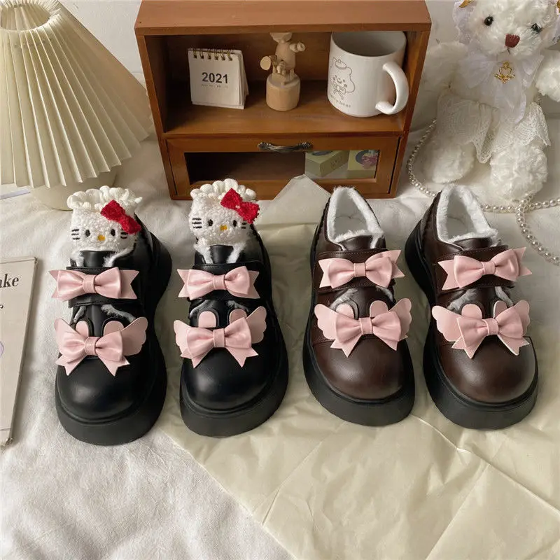 

Туфли Lolita для женщин, новинка 2022, японская Униформа jk с бантом, милая обувь в Стиле Лолита, школьная обувь для девочек старших классов, обувь ...