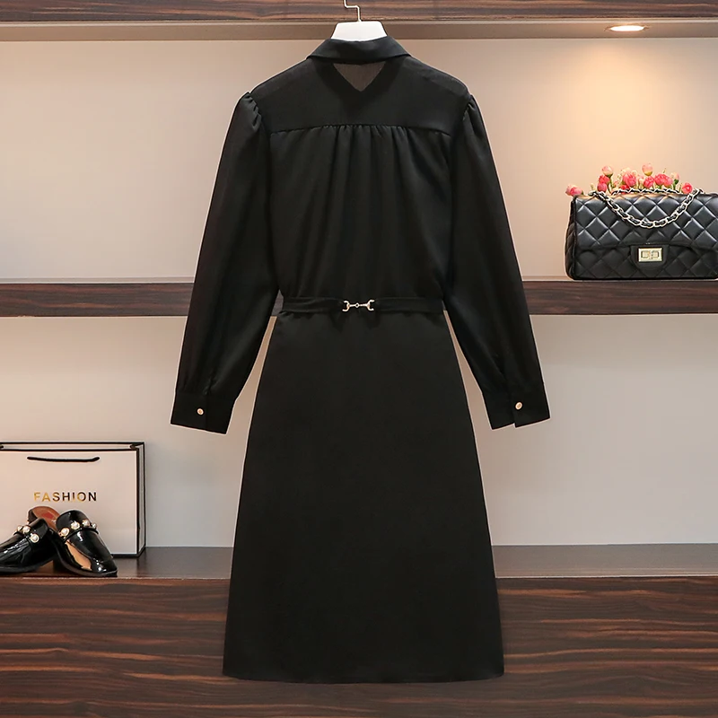 Размера плюс для женщин 2020 шик моды на пуговицах спереди платье рубашка в