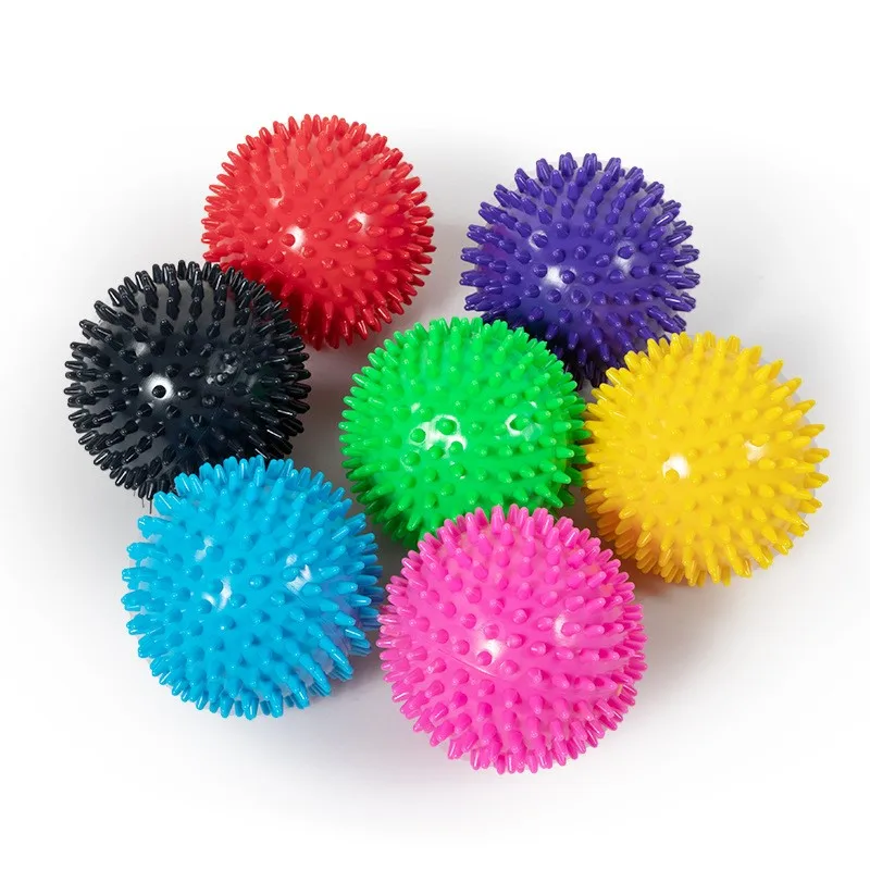 

10pcs/set spike ball grip ball plantar hedgehog ball fascia relaxation ball pvc yoga massage ball fitness fascia ball