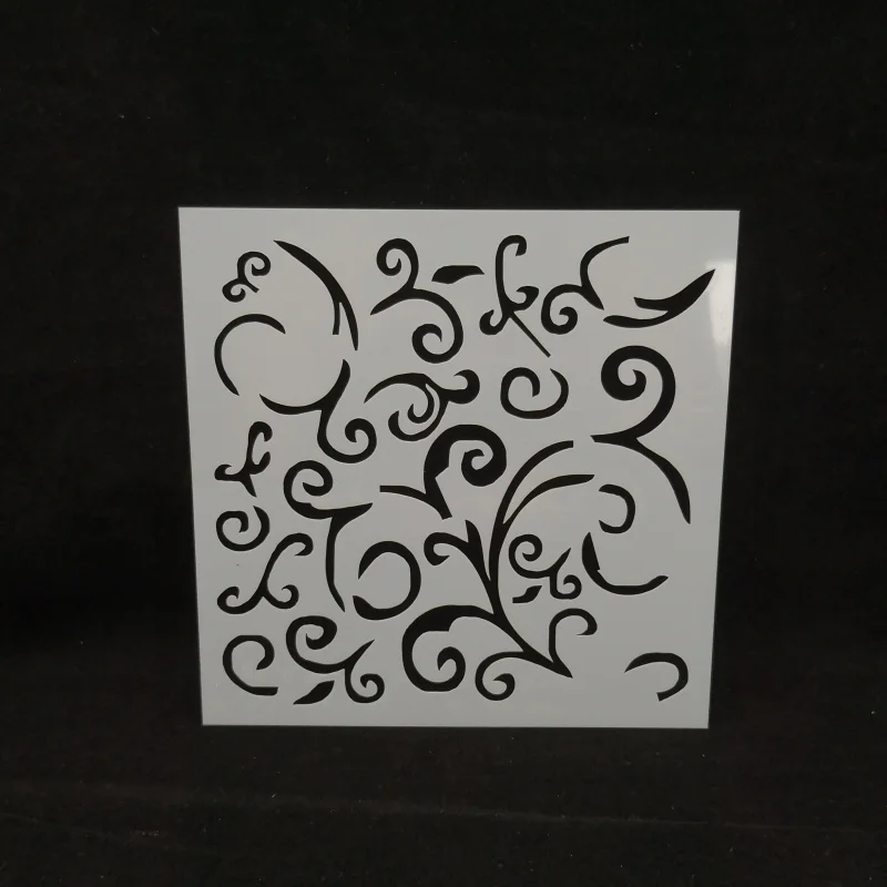 13*13 flourishing pattern pvc Layering Stencils for Diy scrapbook coloring painting stencil home decor diy etc. Product image | Канцтовары