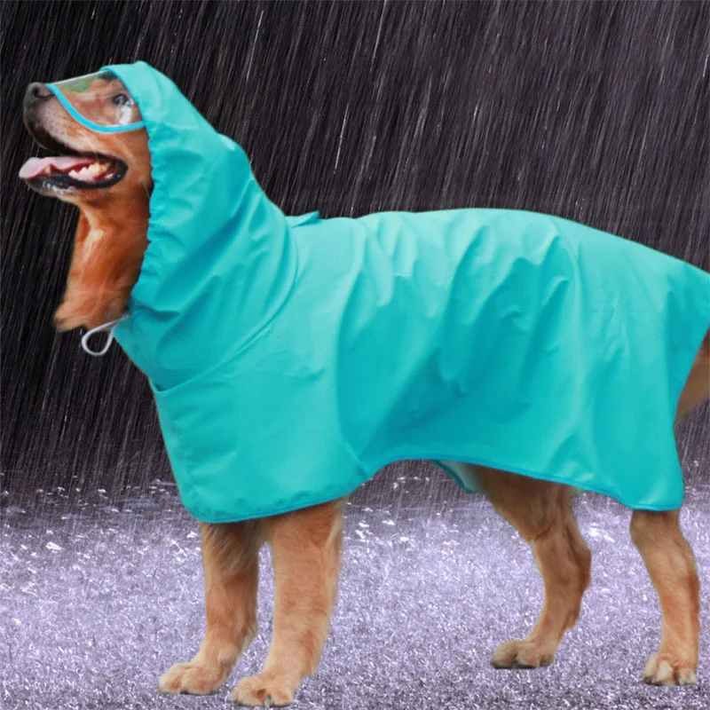 Waterproof small Large Dog Raincoat Medium big Dog Clothes Breathable Rain coat Jacket dogs poncho Clothing Vest