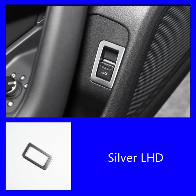 

Передняя дверь автомобиля, кнопка переключения багажника, рамка, декоративная крышка, накладки для Audi A6 C8 2019-2021, интерьерные автомобильные аксессуары