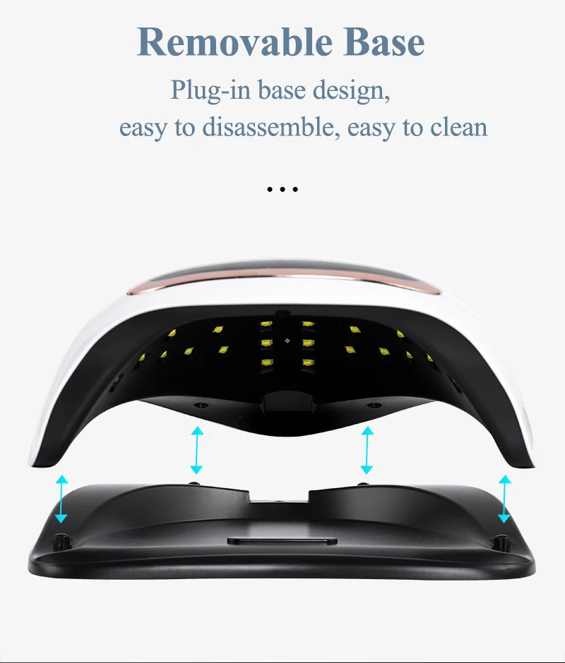 

new180W UV LED Nail Lamp 168W Lamp Nail With Motion Sensing LCD Display Touch Switch Curing
