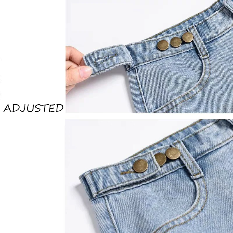 

Women Jeans Female Harem Trousers High Waist Buttons All-match Ankle-length Casual Daily Korean Style Chic Fit Streetwear Trendy