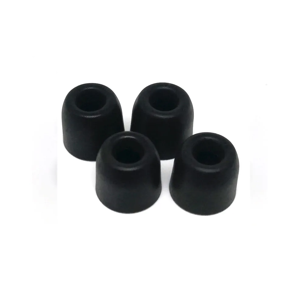 T100 M black 4pcs ANJIRUI 5 цветов T100 3,0 мм калибра амбушюры/колпачок T100 пены памяти ушные наконечники пена для гарнитуры губки амбушюры для наушников - Цвет: T100 M black 4pcs