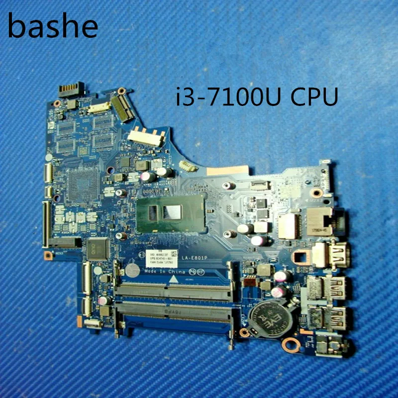 Материнская плата для ноутбука HP 15-bs встроенная графическая карта i3-7100U системная