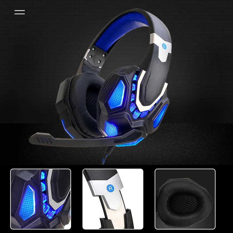 Новые компьютерные наушники с микрофоном разъем 3 5 мм бас стерео игровая