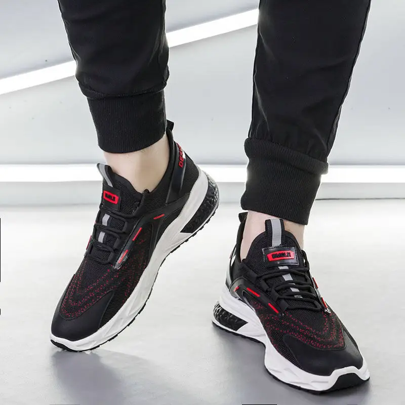 Classic White Fashion Casual Men's Running Shoes High Quality Mesh Light Mens Sneakers Outdoor Jogging Non Slip Men Sport Shoes