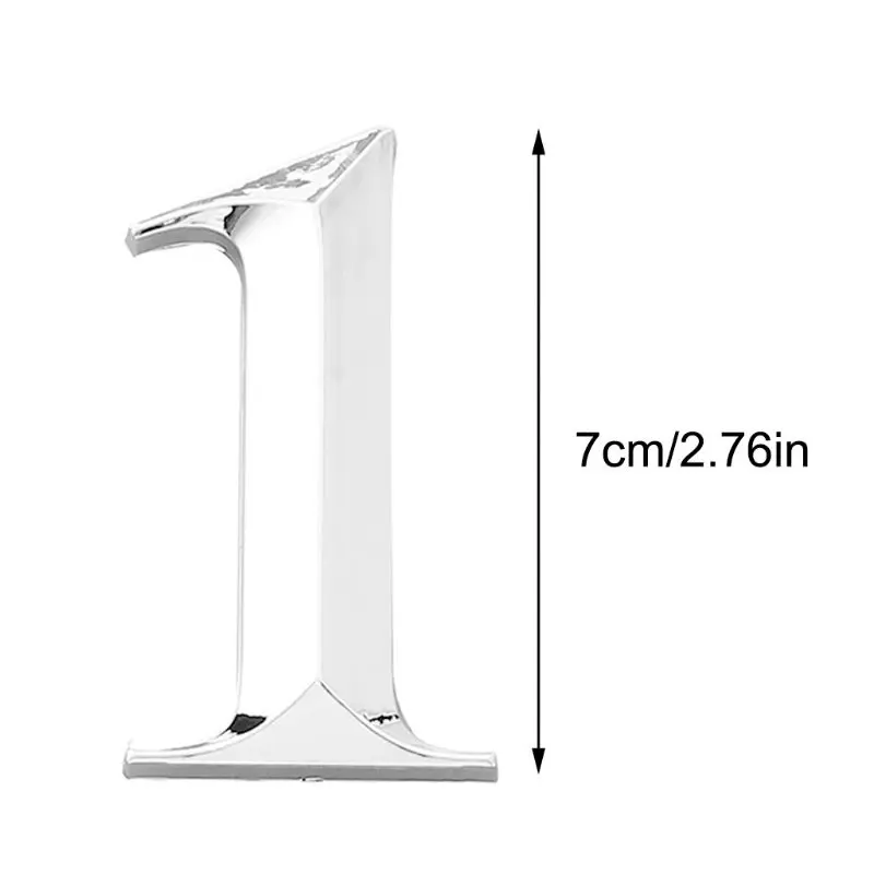 

5cm House Numbers 0 to 9 Adhesive Door Stickers Sign for Office Apartment Hotel G92E