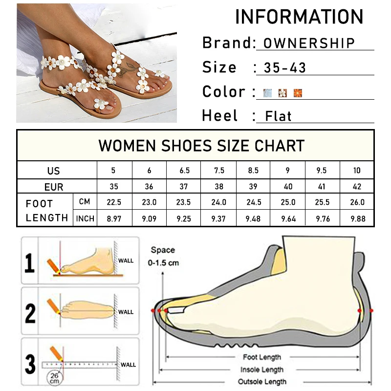 Женские сандалии с цветочным принтом Летняя женская Повседневная пляжная обувь