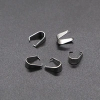 100pcs stainless steel melon seeds buckle button clasp pendants connector clips for diy jewelry making necklace accessories