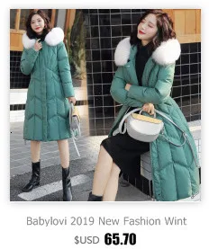 Babylovi/Новинка года; зимние длинные свободные пуховики; Свободное пальто со стоячим воротником для студентов; теплые пуховые куртки с хлопковой подкладкой для женщин
