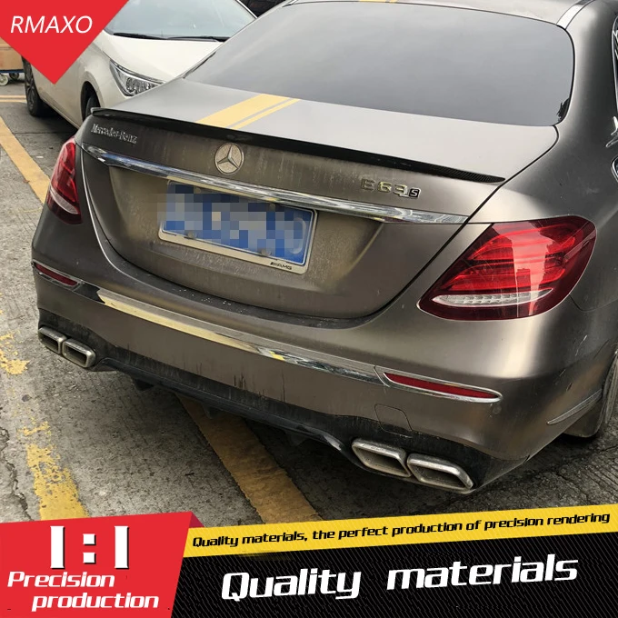 Спойлер из углеродного волокна для Mercedes Benz W213 2016 2019 E320L E260L E300L E63 спойлер|Спойлеры