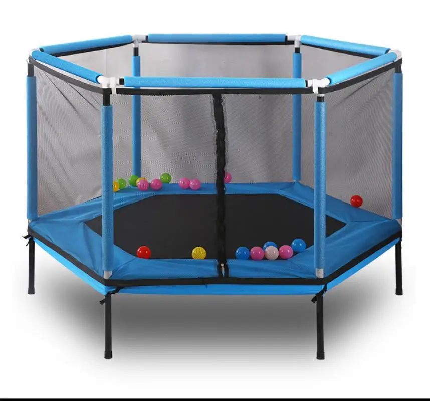 Детский домашний батут с защитной сеткой для прыжков детский занятий фитнесом на