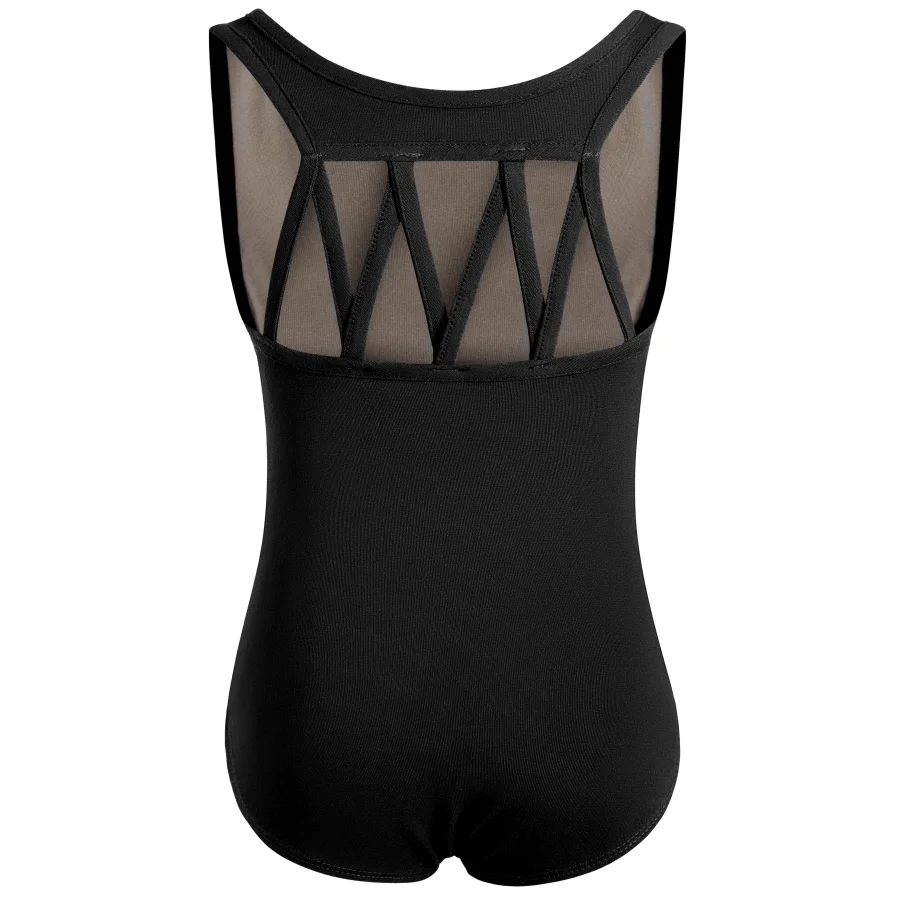 Детское балетное трико без рукавов для девочек боди балета гимнастики