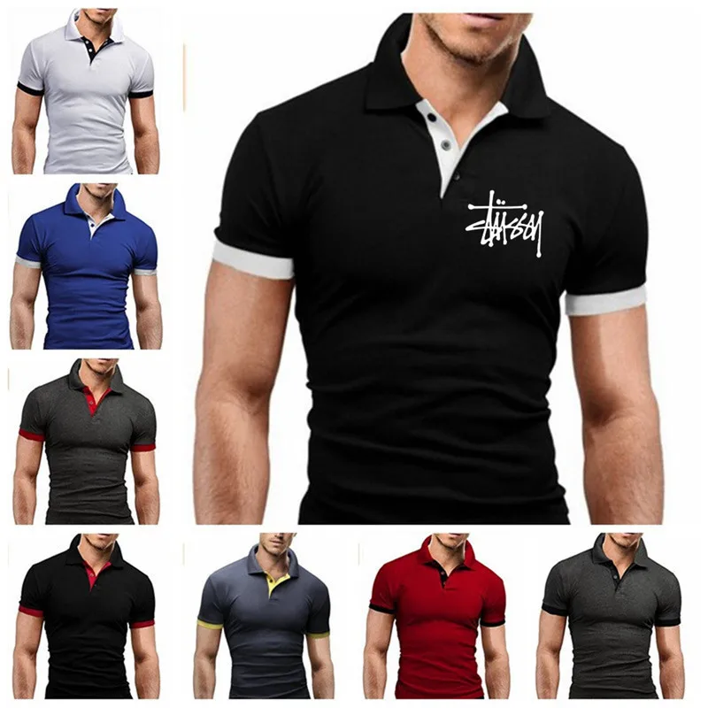 

2021 new loose high street fashion leisure printing men's t-shirt men's trendy T-shirt