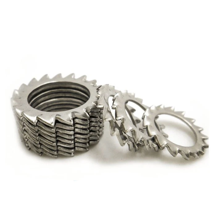 Шайба с внешней зубной блокировкой из нержавеющей стали DIN6798A шайба замком A2
