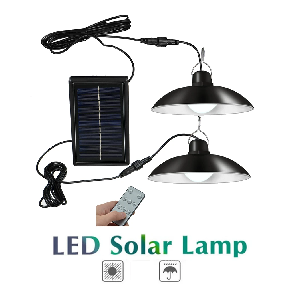 

Retro Lampshade Solar Pendant Chandelier solar High Wall lamp Street Light Outdoor Waterproof Energy Saving Garden Yard Security