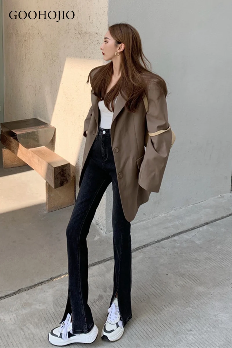 

GOOHOJIO Jean Jeans for Women with High Waist Pants for Women Plus Up Large Size Skinny Jeans Woman L Denim Modis Streetwear