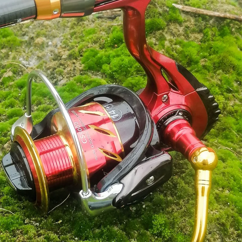 

Balight Fishing Reel 5+1BB Fishing Wheel Left/Right Handle Spincasting Trolling Fishing Reel Rod Rack Drive Fish Tools