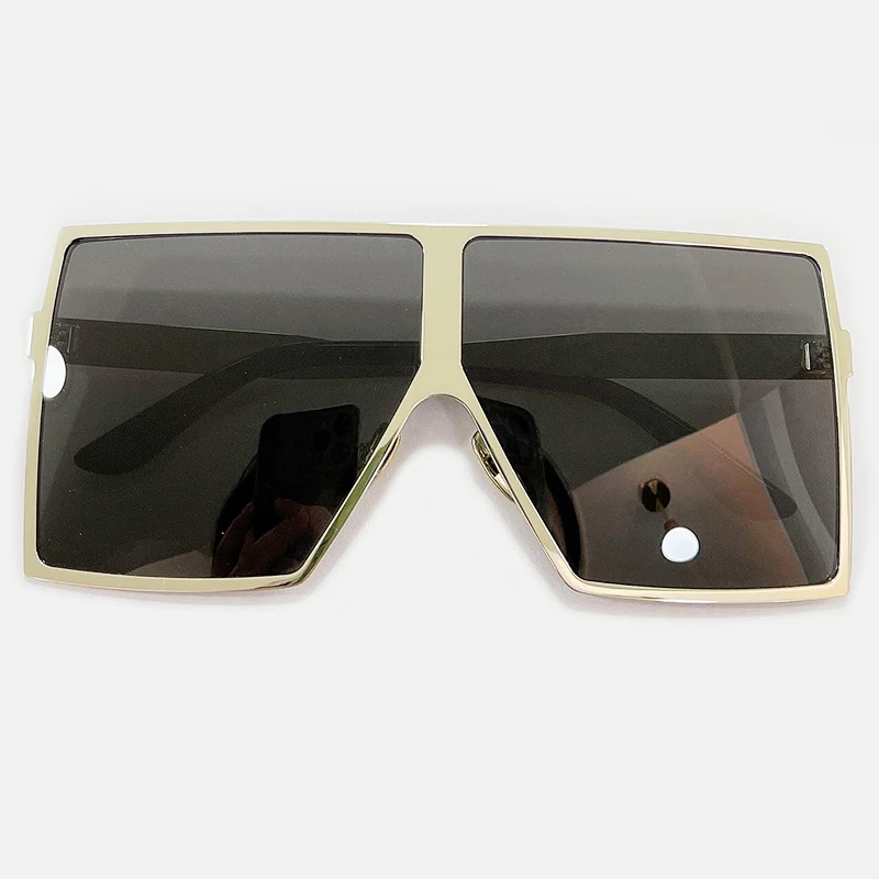 

Mirror Square Sunglasses Women Luxury Vintage Brand Design Sun glasses Big Frame Mirror Black Eyewear UV400