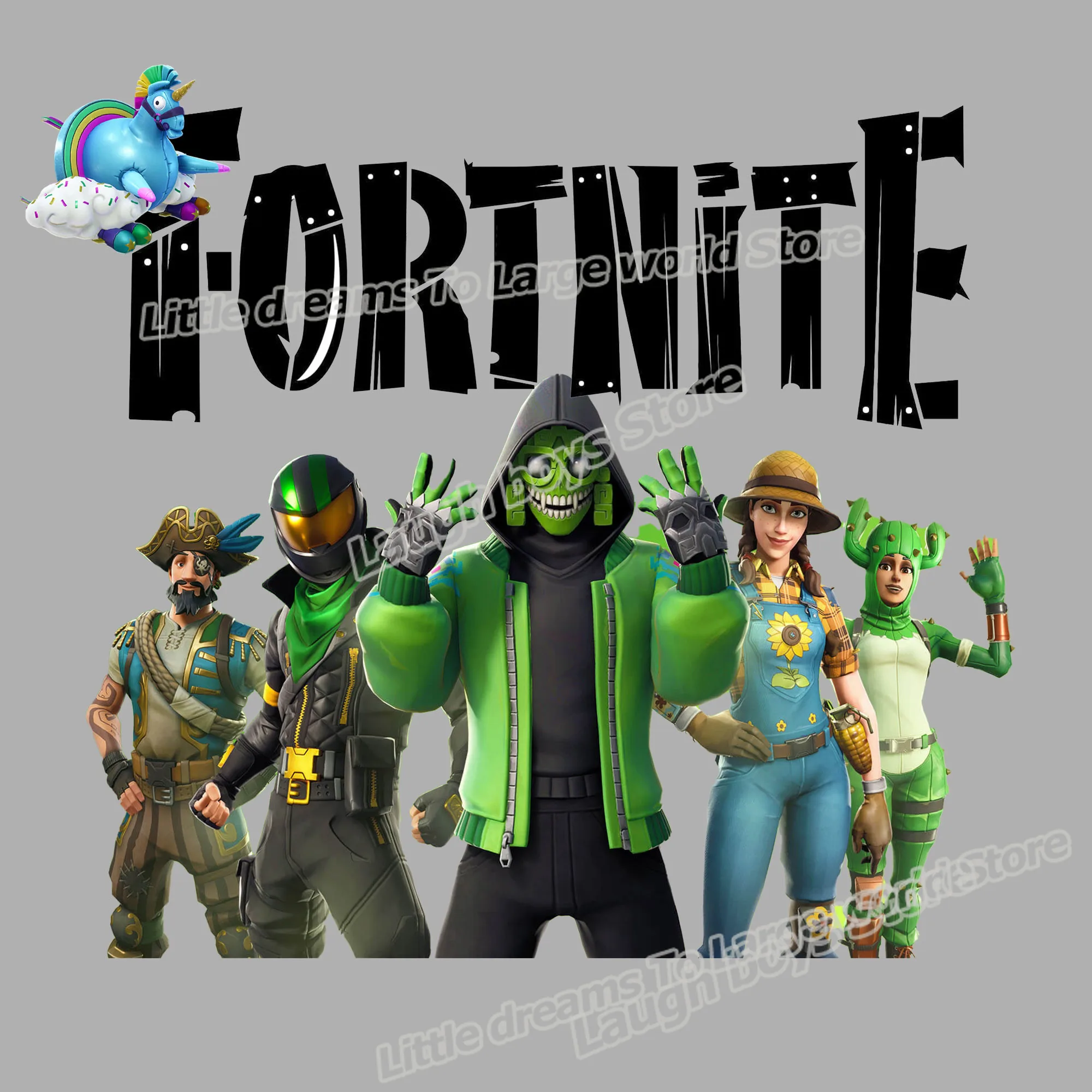 Наклейки на одежду Fortnite с утюгом Ворон Мидас крепость ночная переводная наклейка