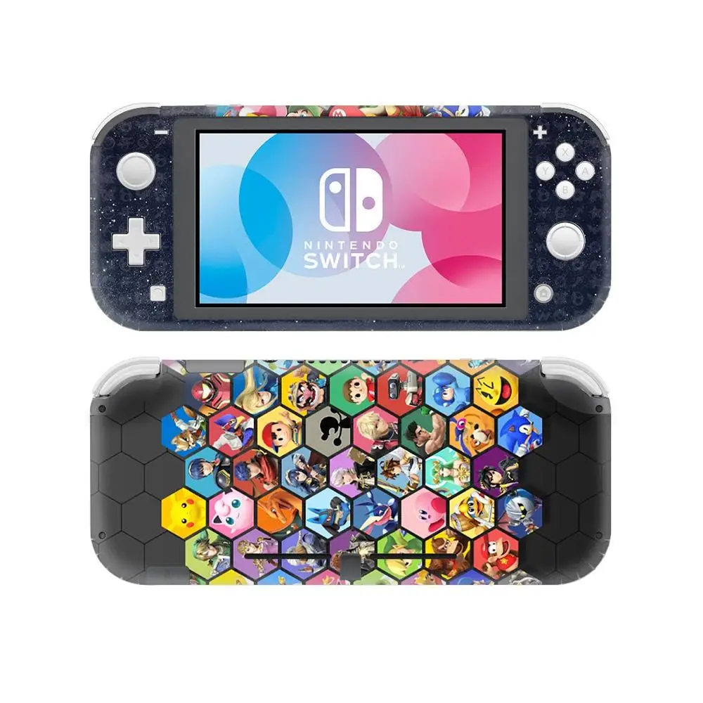 Супер Smash Bros наклейка на кожу для Nintendo Switch Lite консоль и контроллер протектор Joy-con