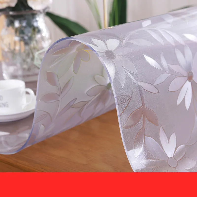 Гибкая скатерть из мягкого стекла толщина 1 5 мм жидкая пленка клеенка для