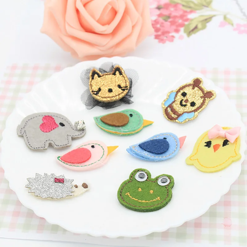 10 шт./лот DIY милые Мультяшные мягкие нашивки ручной работы в разных стилях