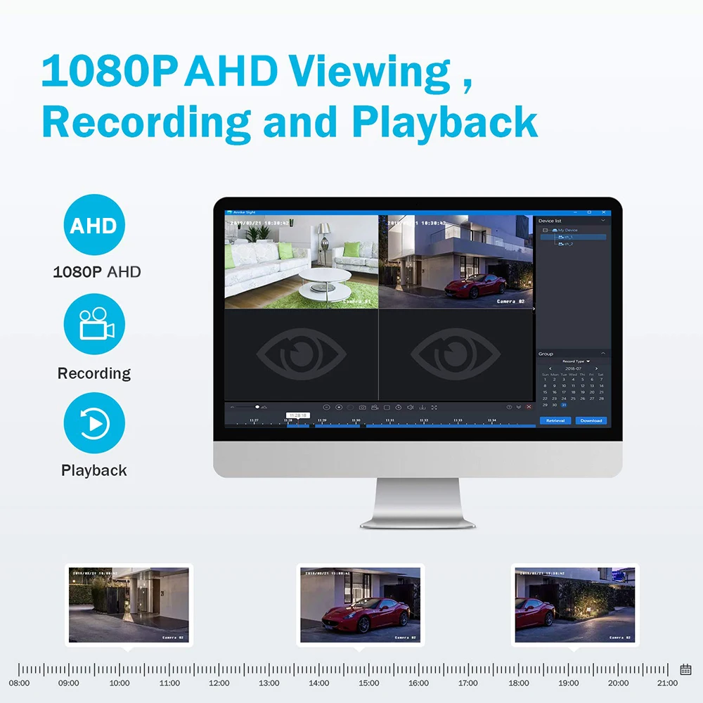 PIR 4 in1 цилиндрическая камера 1080P 2,0 МП CCTV наружная Водонепроницаемая камера Встроенный инфракрасный Сенсор ПИР камера