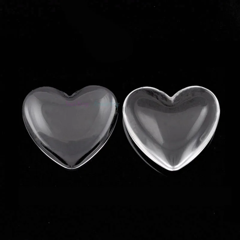 20 шт. 25 мм прозрачные стеклянные кабошоны в форме сердца для подвесок сделай сам |