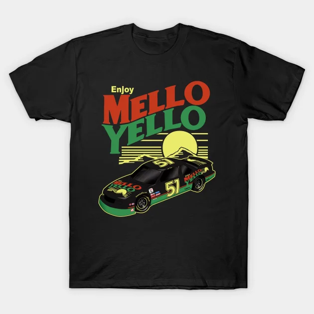 

2021 Men/Women's Summer Black Street Fashion Hip Hop Cole Trickle Mello Yello Car Days Of Thunder T-shirt Cotton Tees Tops