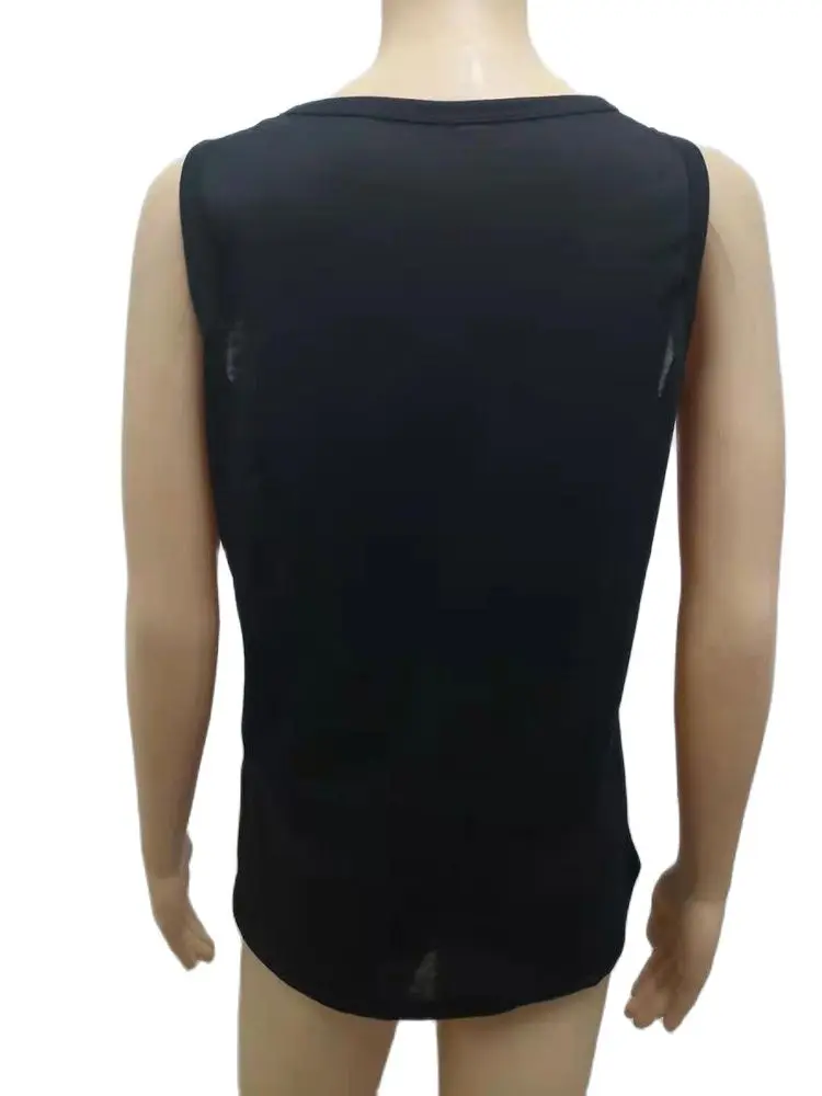 

2021 Summer Women's Clothing Fashion Loose Round Neck Solid Color Sleeveless Vest T-shirt