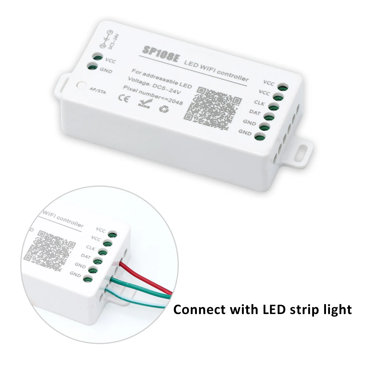 Светодиодный Wi-Fi контроллер SP108E для WS2812B WS2811 WS2813 светодиодная полоса Pixel