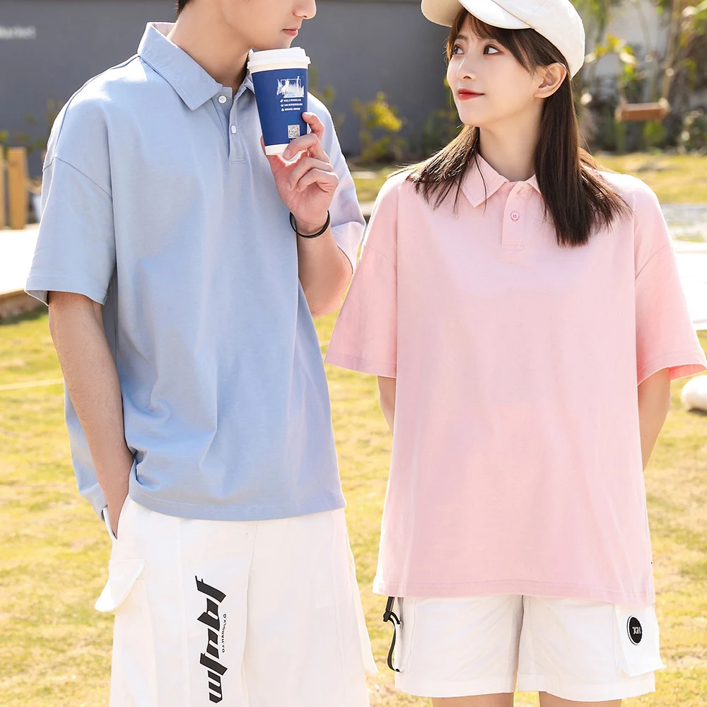 

Футболки с отложным воротником, летний Повседневный пуловер, хлопковая Футболка в стиле Харадзюку, женские и мужские топы, футболки для жен...