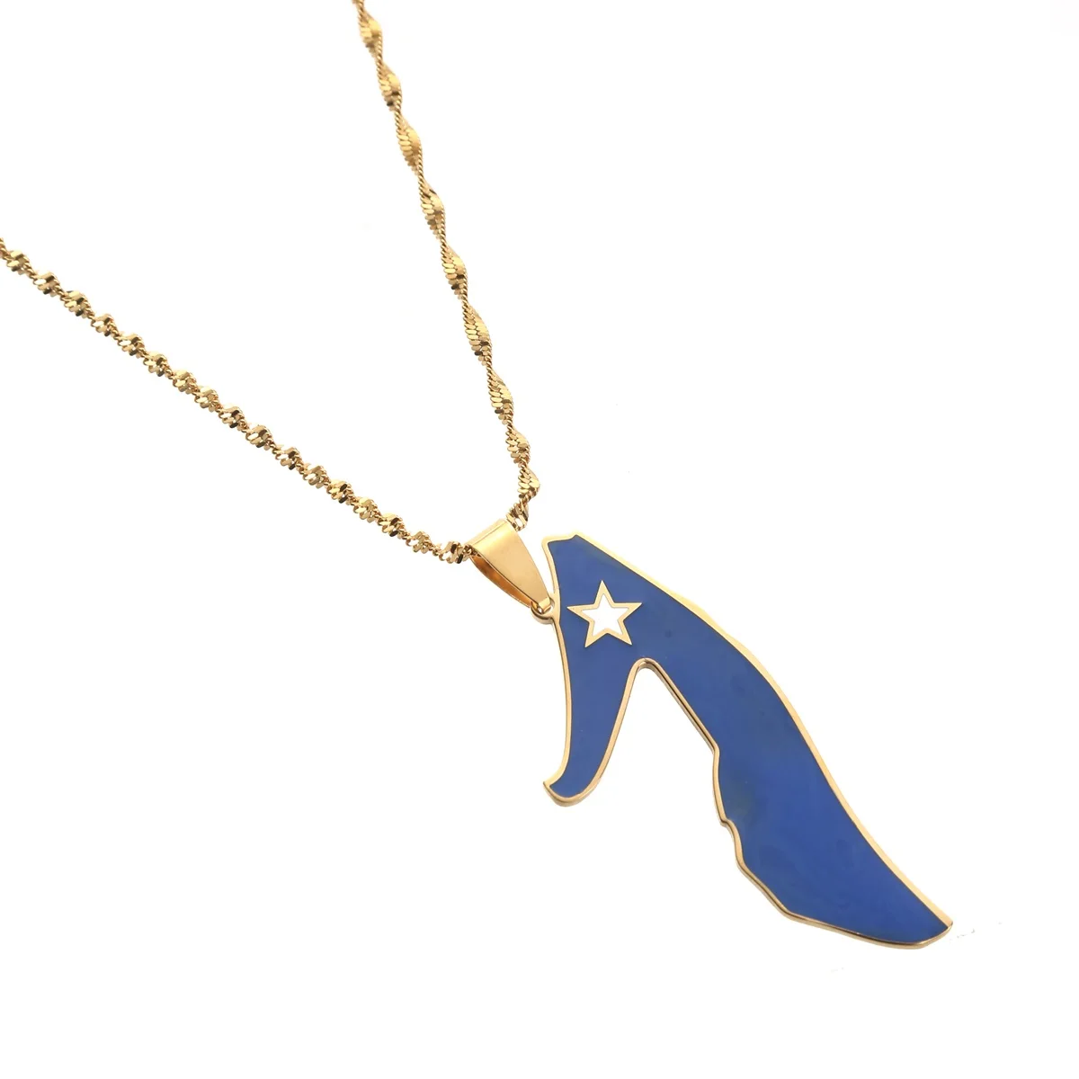 Эмалированная подвеска Soomaaliya золотого цвета с флагом страны сомалии, картой сомалии, ожерелья, Женские Ювелирные изделия для мужчин и девушек, подарок