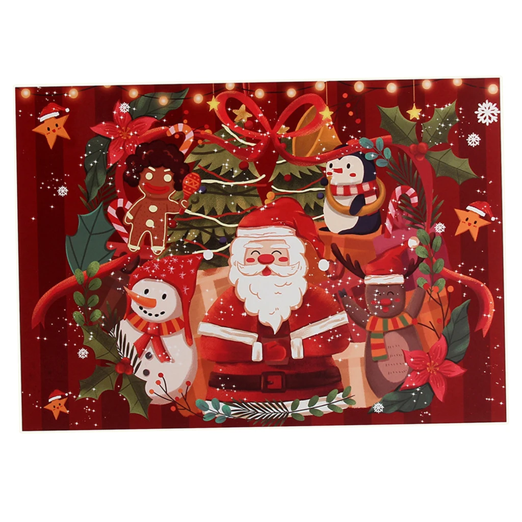 

1000pcs Christmas Gift Puzzle Merry Christmas Decorations for Home with Handmade Santa Claus Puzzle Gift Kids