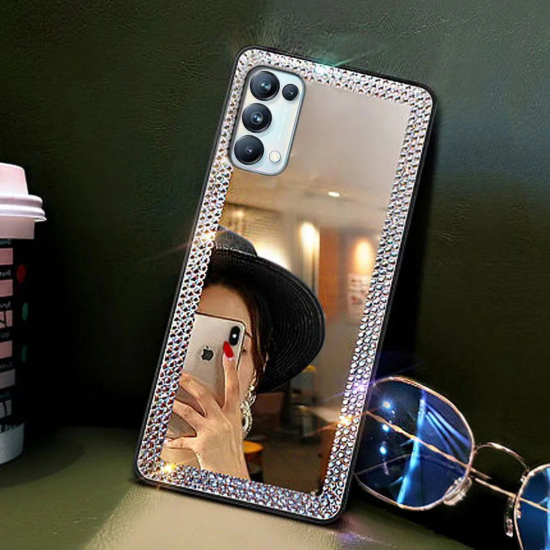 

Shiny Mirror SiliconeCase For OPPO A55 A15 A53 A52 A72 A92 Case Cover OPPO Reno 5 4 3 F17 Pro A93 A8 A31 Realme C11 C12 Case