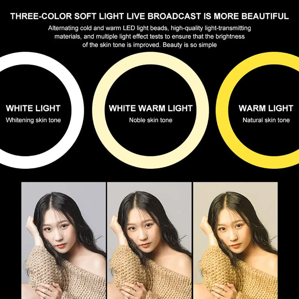 

Led Ring Lights Led Makeup Selfie Ring Light Phone Stand Holder For Ring Light Tripod For TikTok Photography Dropship Suppliers