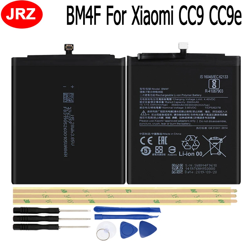 BM4F для Xiaomi CC9 CC9e аккумулятор 3940mAh Мобильный телефон замена батареи Аккумулятор