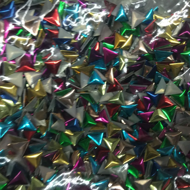 500 шт. 10 мм Разноцветные шпильки для горячей фиксации треугольники форма шпилек