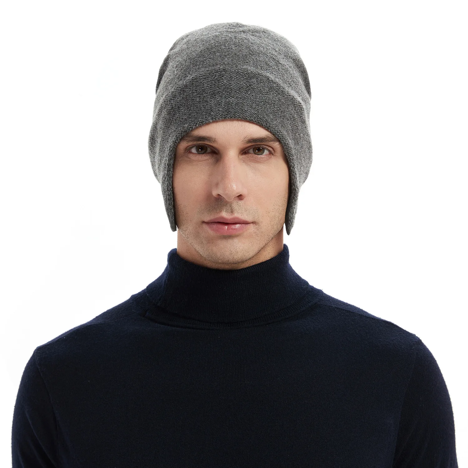 Осенне-зимняя мужская и женская модель повседневные шерстяные вязаные шапки с