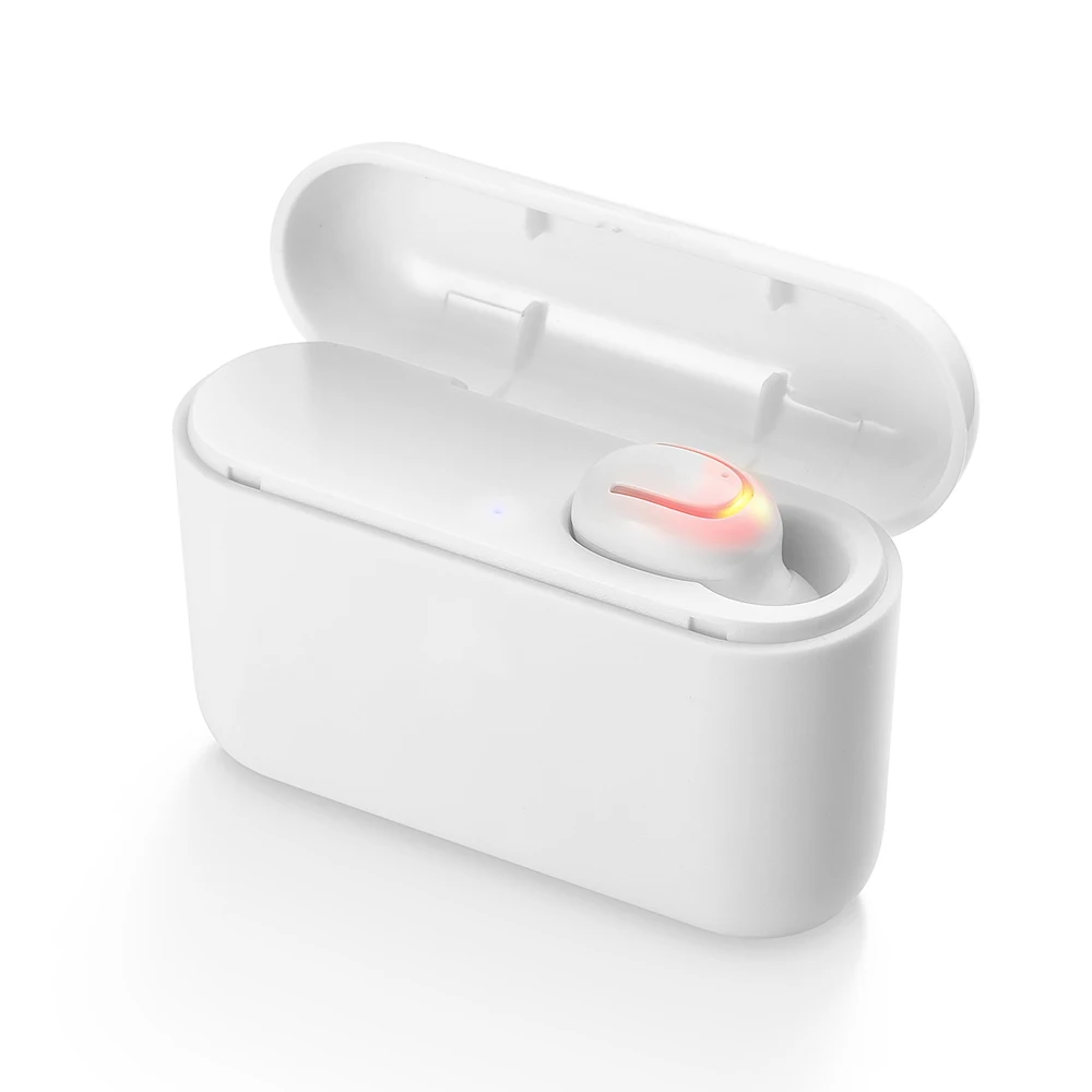 TWS Bluetooth V5.0 наушники беспроводные наушники свободные руки спортивные наушники игровая гарнитура fone de ouvido для iphone samsung Xiaomi - Цвет: White