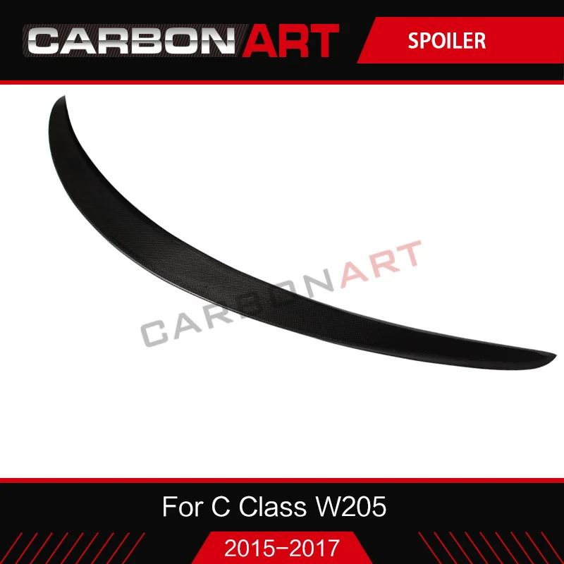 W205 задний спойлер из углеродного волокна для багажника автомобиля крыло губы