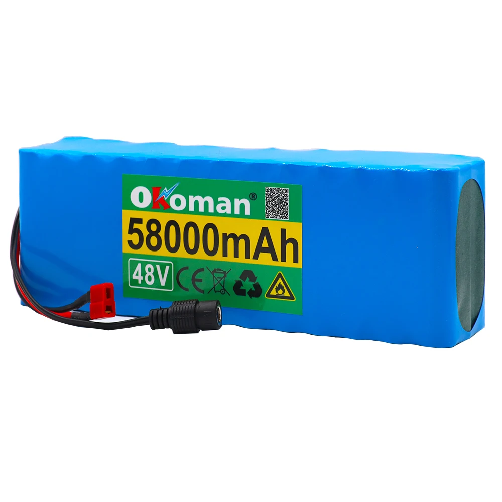 Литий-ионный аккумулятор 48 В 58 Ач 1000 Вт 13s 3P комплект литий-ионный батарей для
