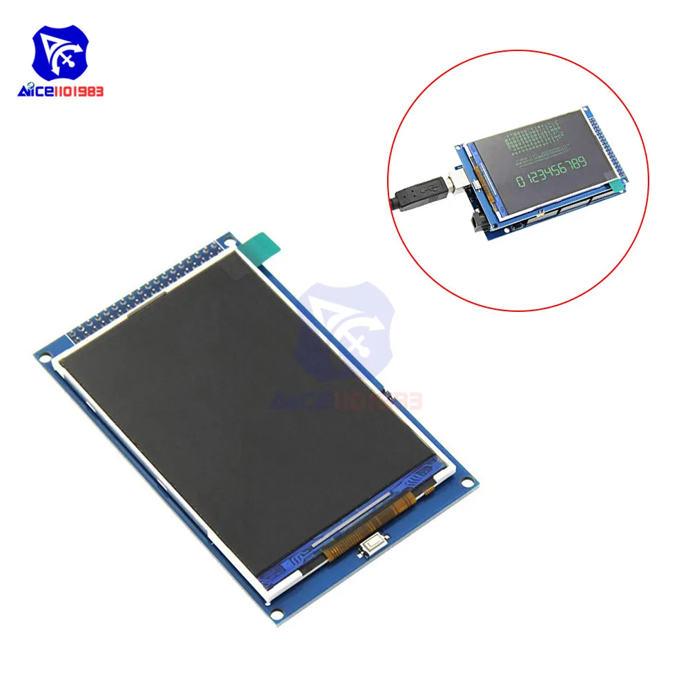 

diymore 3.5 inch 480x320 IPS TFT LCD Display Module ILI9486/ILI9488 Driver 36Pins SPI Interface for Arduino Mega2560 5V/3.3V