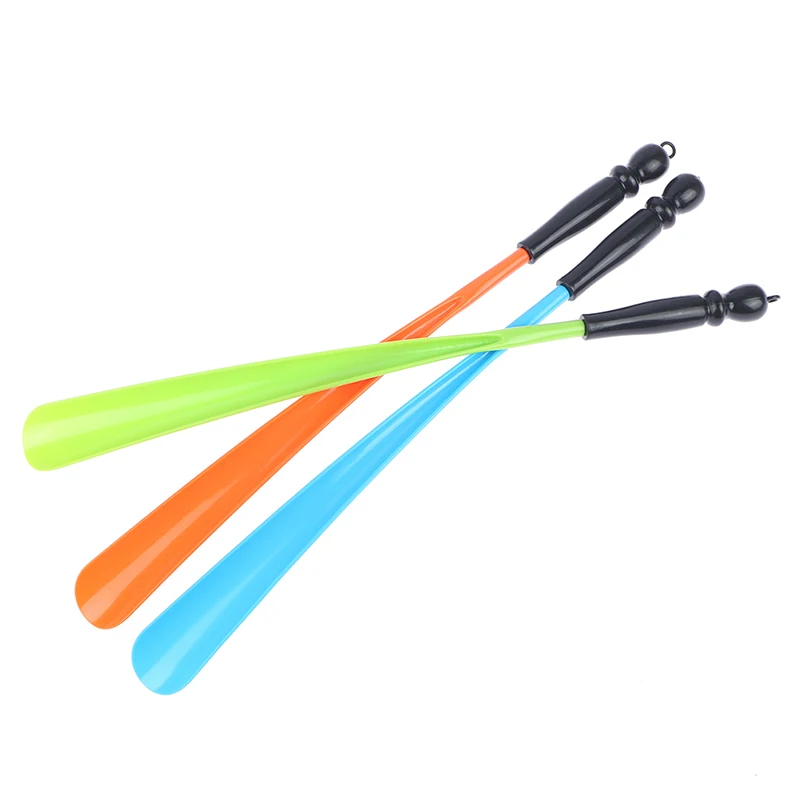 Пластиковый сверхдлинный рожок для обуви вспомогательный с длинной ручкой